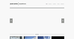 Desktop Screenshot of paulasantos-arquitectura.com