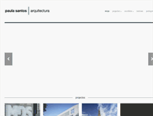 Tablet Screenshot of paulasantos-arquitectura.com